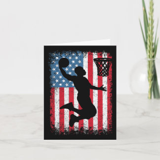 Carte Drapeau américain patriotique Bysketbyll 4 juillet