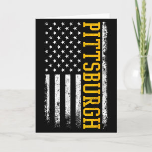 Carte Drapeau américain patriotique de Ttsburgh Usa de T