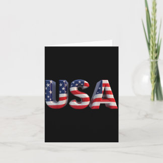 Carte Drapeau américain patriotique USA