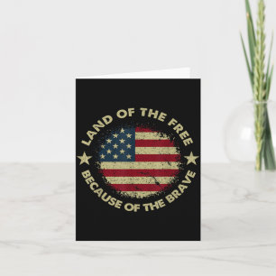 Carte Drapeau américain patriotique USA 4 juillet