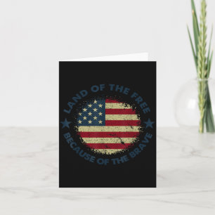 Carte Drapeau américain patriotique USA 4 juillet
