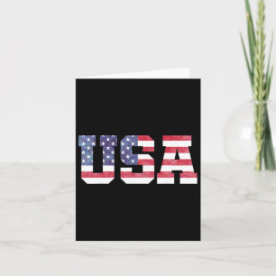 Carte Drapeau américain patriotique Usa Hommes Femmes En