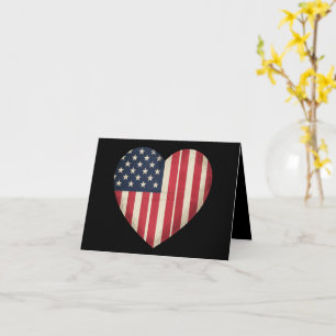 Carte Drapeau américain Patriotique USA Star Strip 4 jui