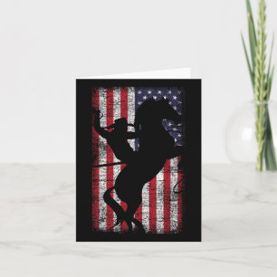 Carte Drapeau Américain Pride Texas Equestrition 4ème De