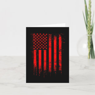 Carte Drapeau américain rouge de poche patriotique en dé
