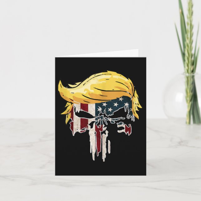 Carte Drapeau Américain Trump 2024 Réélection Deuxième M (Devant)