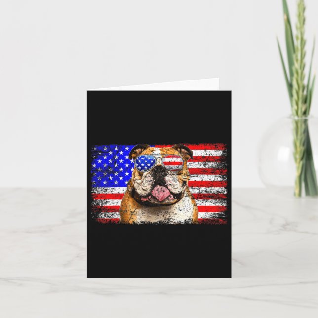 Carte Drapeau Américain Usa Incroyable  (Devant)
