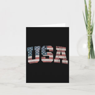 Carte Drapeau américain Usa patriotique 4 juillet Amériq