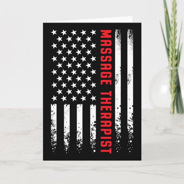 Carte Drapeau Américain Usa Pochette Drapeau Us Joyeux 4 (Devant)