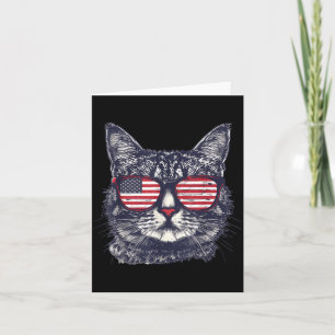 Carte Drapeau Américain USA Rouge Blanc Bleu Patriotique