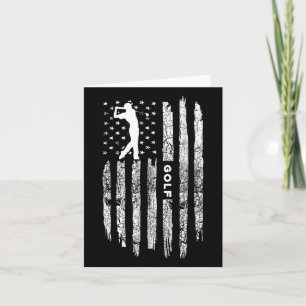 Carte Drapeau américain Vêtements de golf - Golfer Vinta