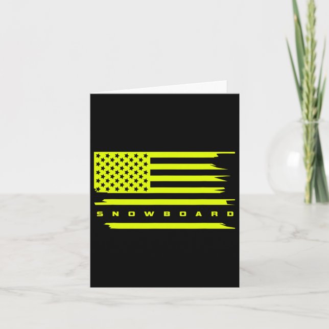 Carte Drapeau américain Vêtements de snowboard - Snowboa (Devant)