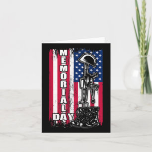 Carte Drapeau américain Vétéran Jour du Souvenir Patriot