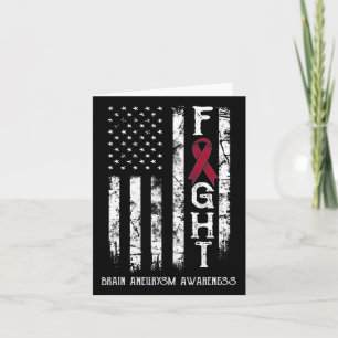 Carte Drapeau Aneurysm Warrior Us