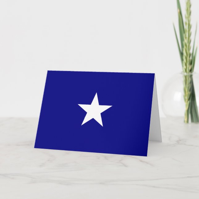 Carte Drapeau bleu Bonnie (Devant)