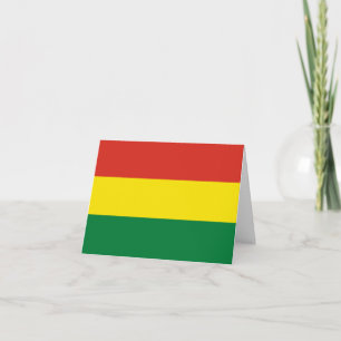 Carte Drapeau bolivien