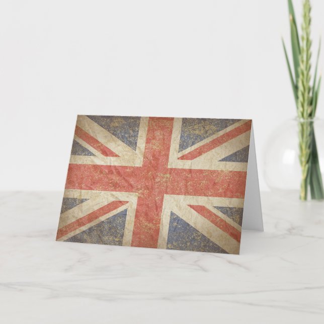Carte Drapeau britannique affligé (Devant)