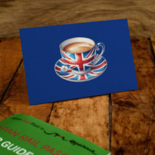 Carte Drapeau britannique sur l'anglais Teacup