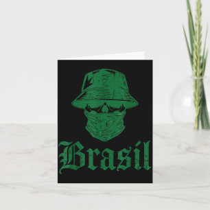 Carte Drapeau cadeau Brésil Fan brésilien vintage Samba