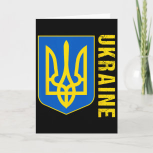 Carte Drapeau cadeau Ukraine Ukraini Kiev Ukrainien Ukra