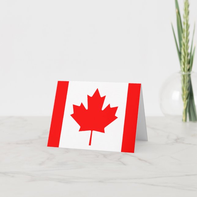 Carte Drapeau canadien (Devant)