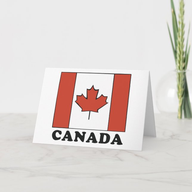 Carte Drapeau canadien (Devant)