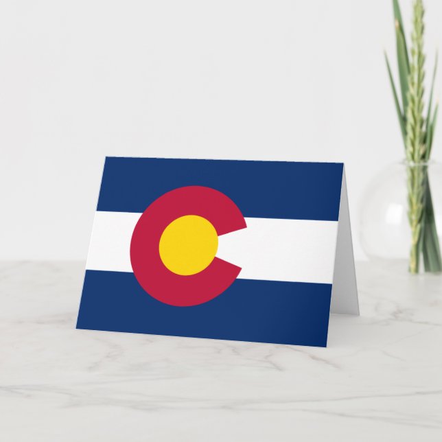 Carte Drapeau coloradain, Drapeau du Colorado (Devant)