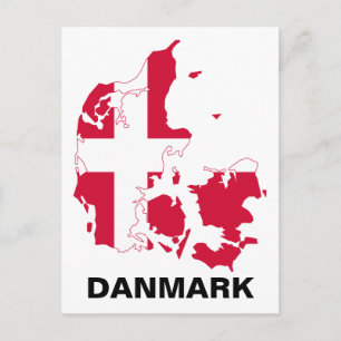 Carte Drapeau Danemark