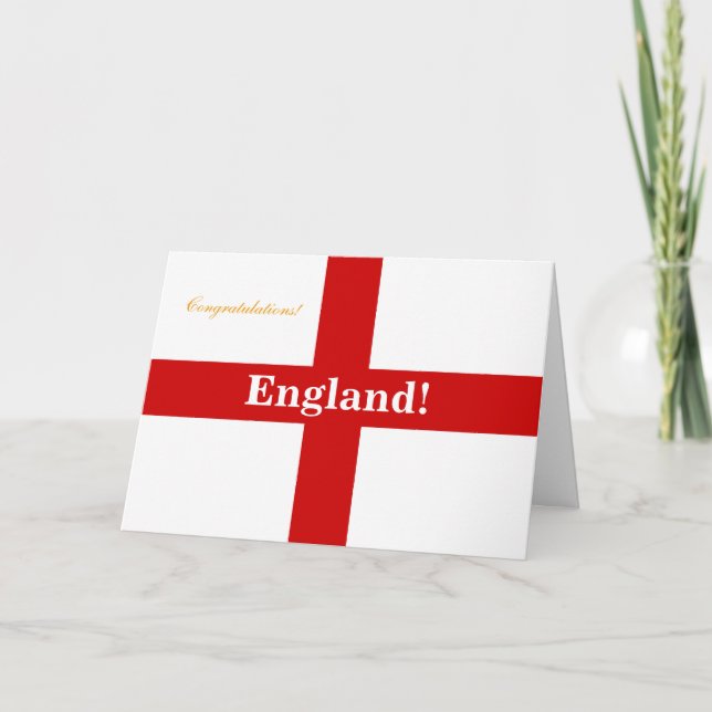 Carte Drapeau d'Angleterre - Engerland ! Engerland ! Fél (Devant)