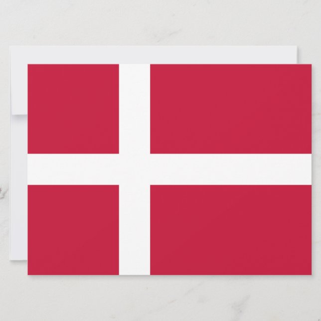 Carte Drapeau danois (Devant)