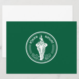 Carte Drapeau de Bangkok (capitale thaïlandaise)