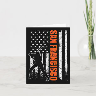 Carte Drapeau De Baseball De San Francisco États-Unis Vi