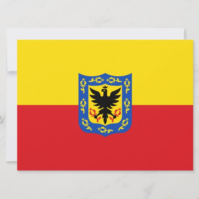 Carte Drapeau de Bogotá (capitale colombienne) (Devant)