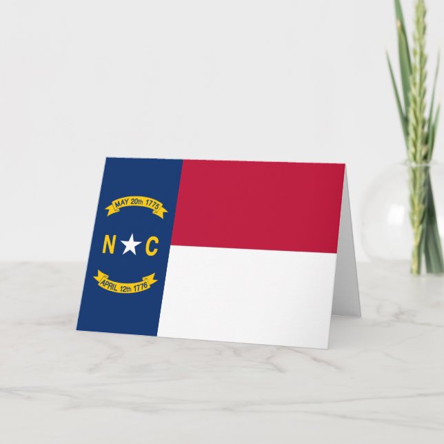 Carte Drapeau de Caroline du Nord, Drapeau de la Carolin (Devant)