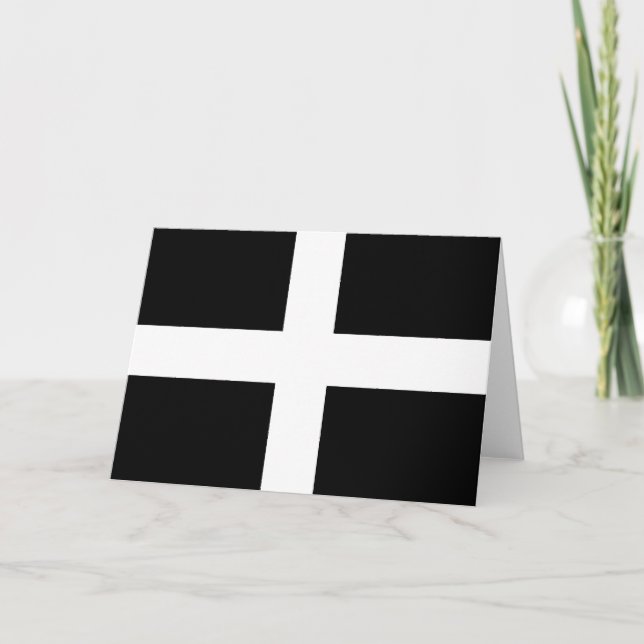 Carte Drapeau de Cornouailles (Cornwall) (Comté d'Anglet (Devant)