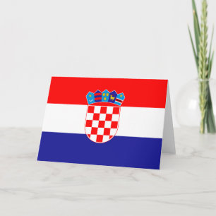 Carte Drapeau de Croatie