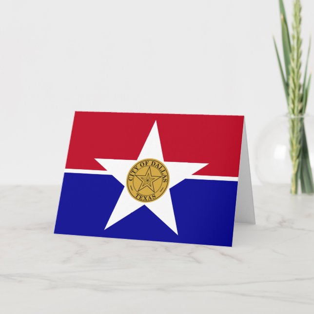Carte Drapeau de Dallas (Texas) (Devant)