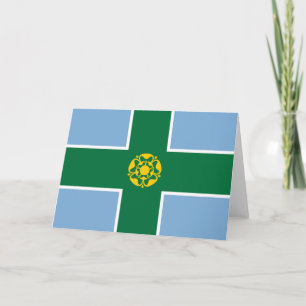 Carte Drapeau de Derbyshire (Comté d'Angleterre, Royaume