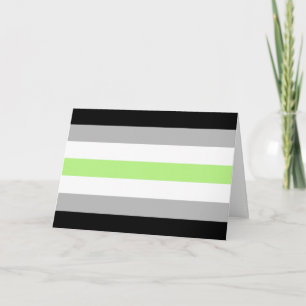 Carte Drapeau de fierté agender