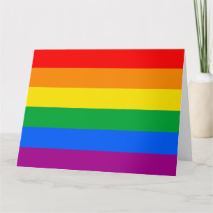 Carte Drapeau de fierté arc-en-ciel LGBTQ+