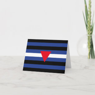 Carte Drapeau de fierté cuir queer