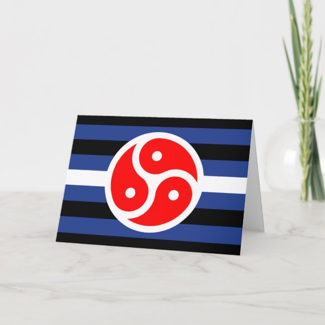 Carte Drapeau de fierté de pratique du cuir (Devant)