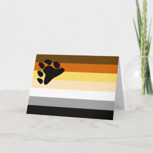 Carte Drapeau de fierté des Ours