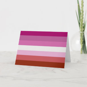 Carte Drapeau de fierté lesbienne (Origine)