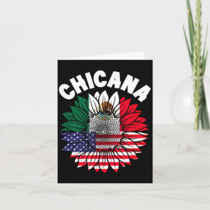 Carte Drapeau de fierté mexicaine chicana racines du pat