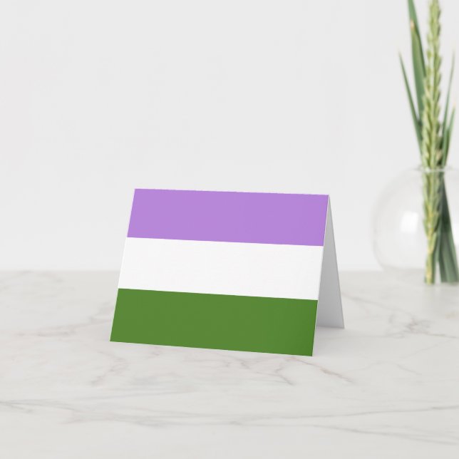 Carte Drapeau de fierté queer (Devant)