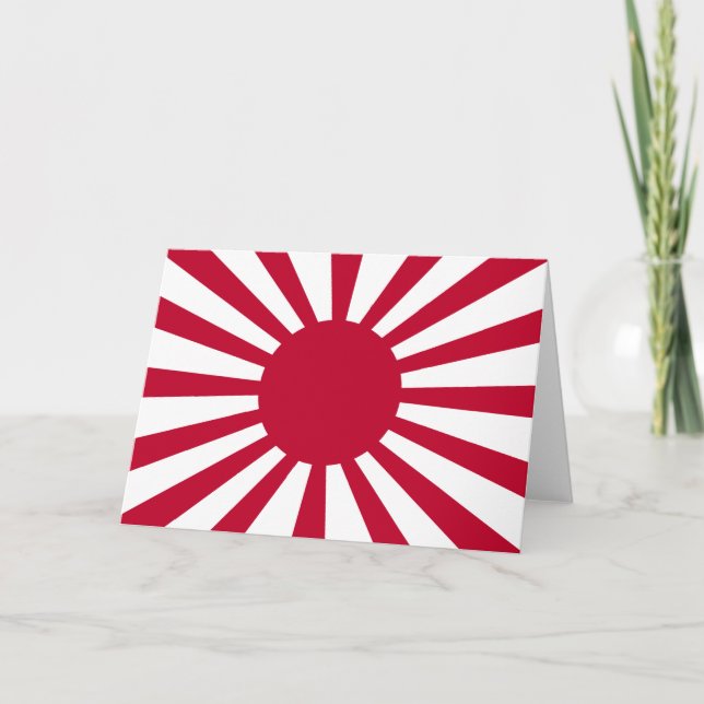 Carte Drapeau de guerre impérial du Japon (Devant)