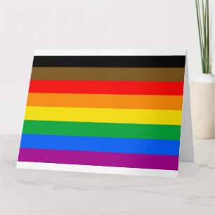 Carte Drapeau de la fierté arc-en-ciel de Philly