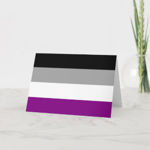 Carte Drapeau de la fierté asexuelle