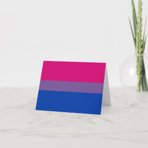 Carte Drapeau de la fierté bisexuelle